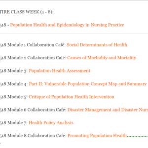 NR518 - Population Health and Epidemiology in Nursing Practice